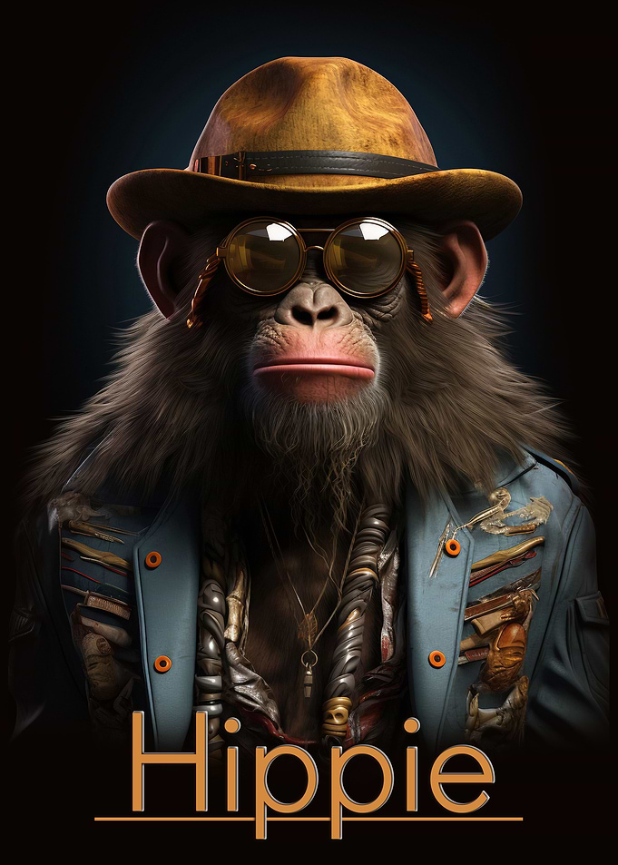 Monkey style Hippie