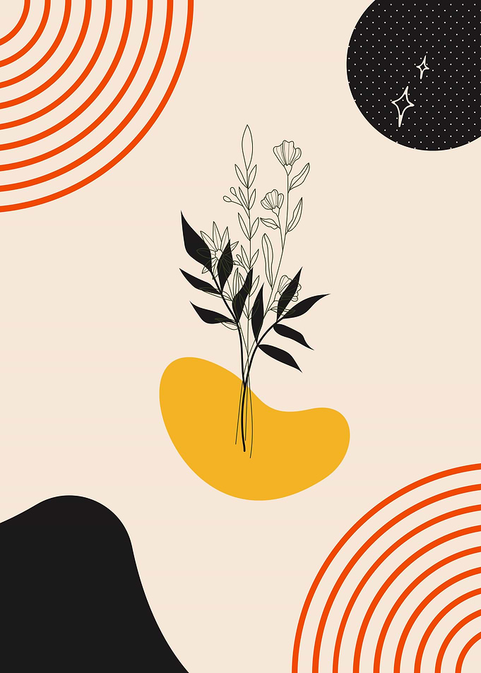 Abstract Minimalist Leaves