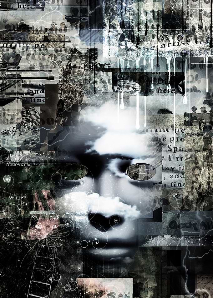 Human head silhouette
