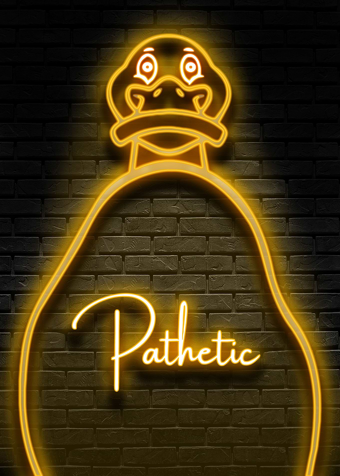 Meme Duck Pathetic Neon