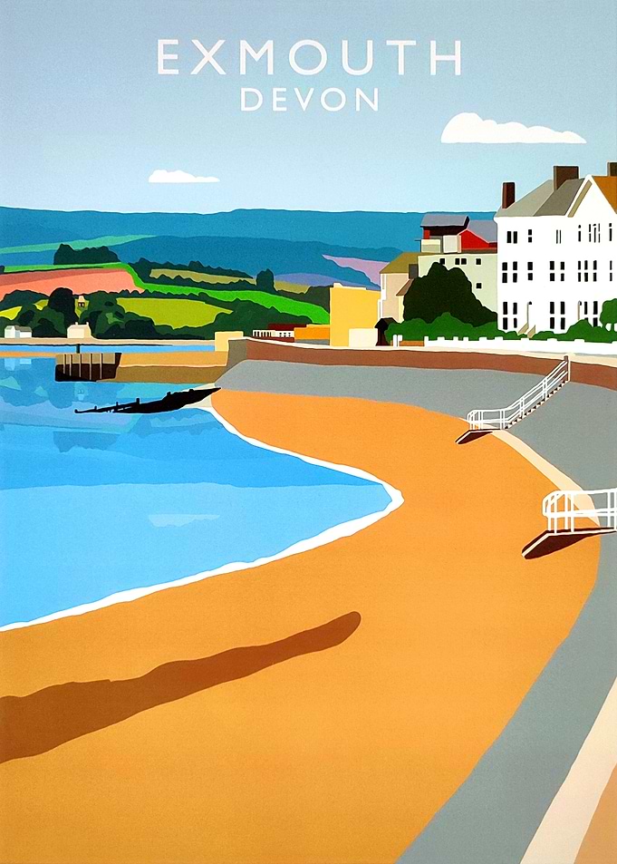 Exmouth beach UK
