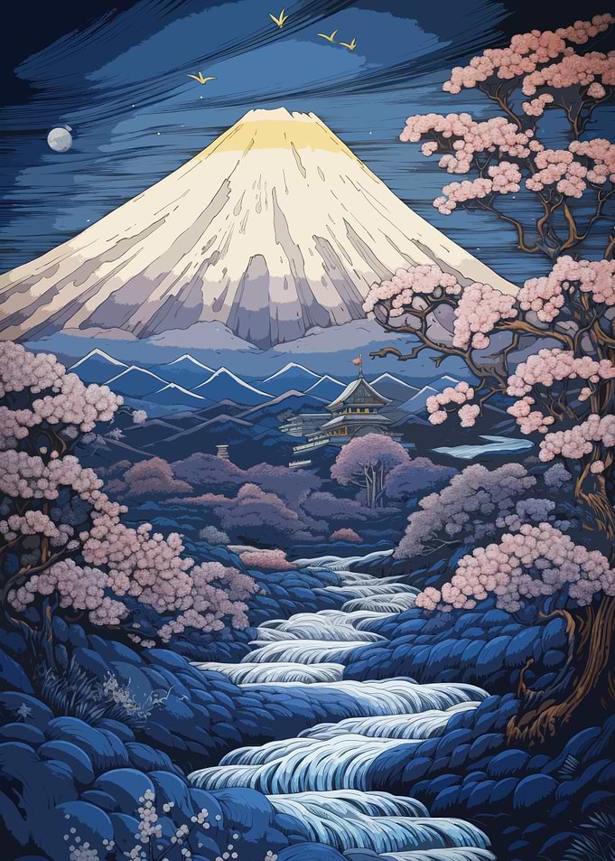 Japanese Blue Mountains