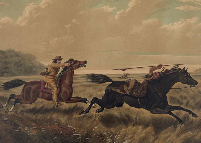 Cowboy Chasing Indian
