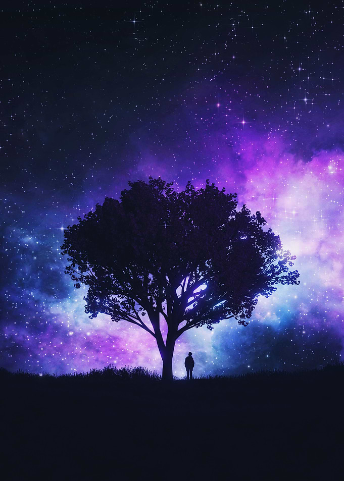 Fantasy Galaxy Landscape