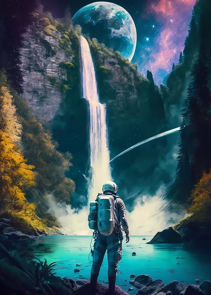 Waterfall Astronaut
