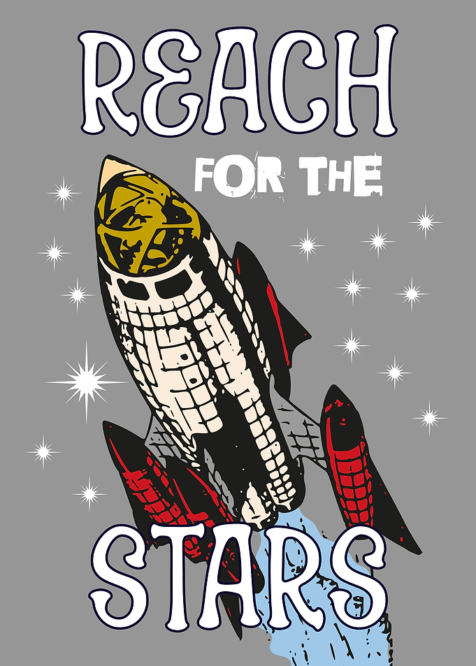 REACH FOR THE STARS GREY