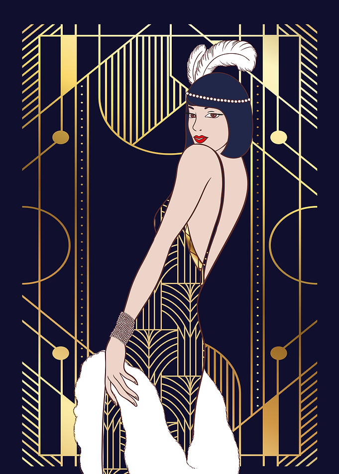 Art Deco style woman