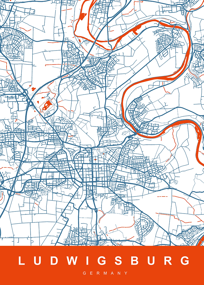 MAP LUDWIGSBURG GERMANY