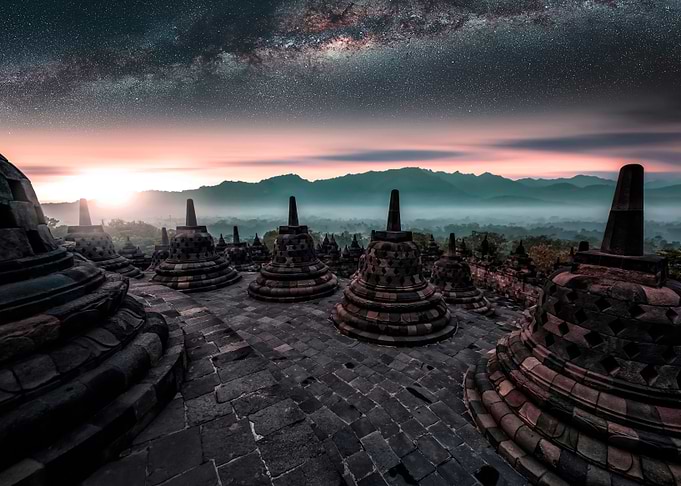 Borobudur At Dusk
