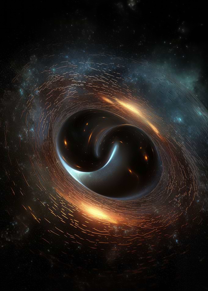 Two Black Holes Colliding