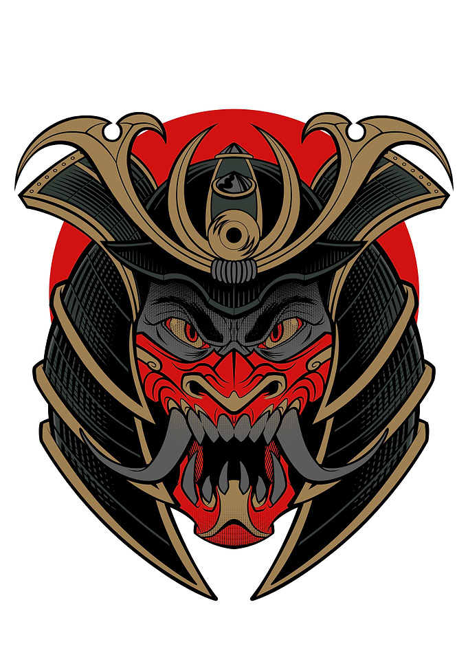 Samurai Demon Face
