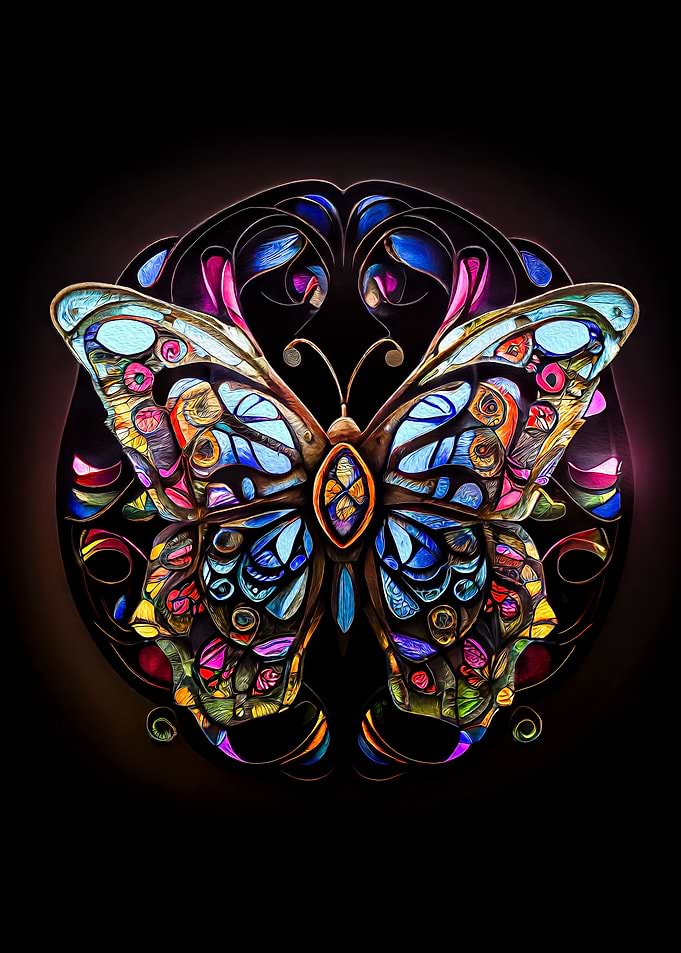 Stained Glass Butterfly