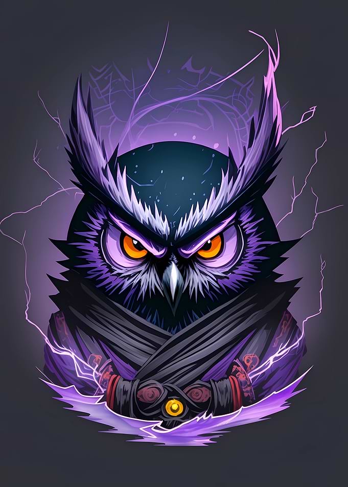 Evil ninja owl