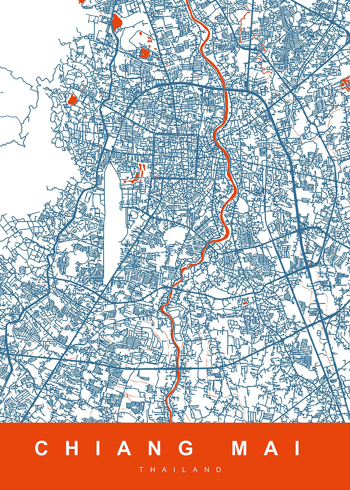 MAP CHIANG MAI THAILAND