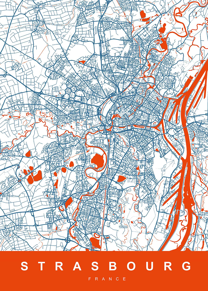 MAP STRASBOURG FRANCE