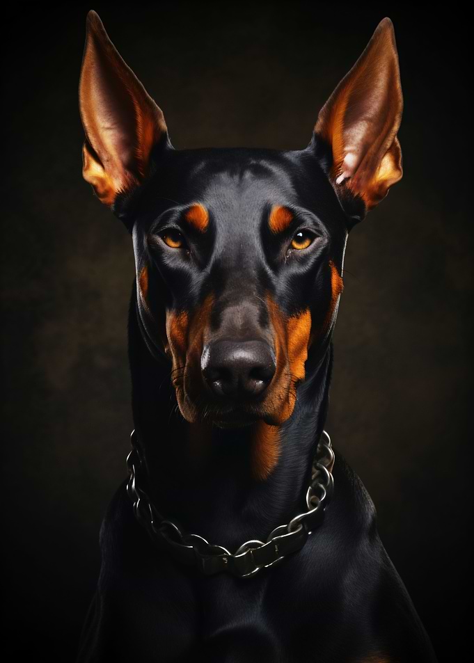 Doberman portrait