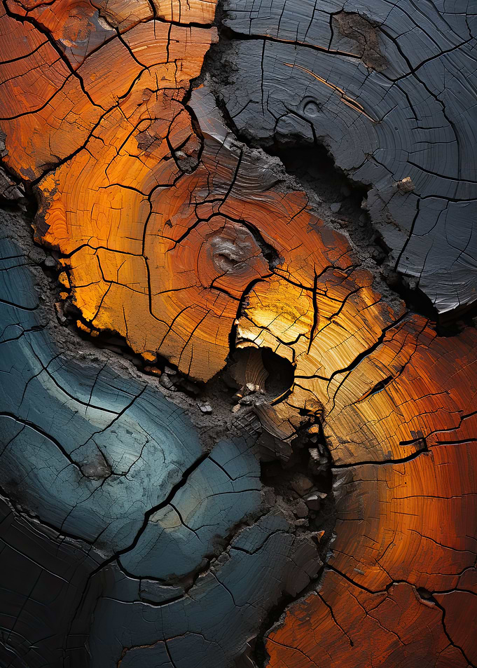 Intricate Firy Wood