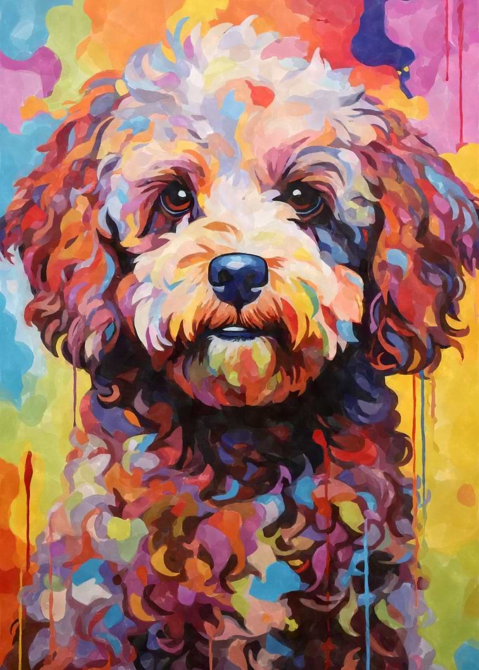 Watercolor Cavoodle