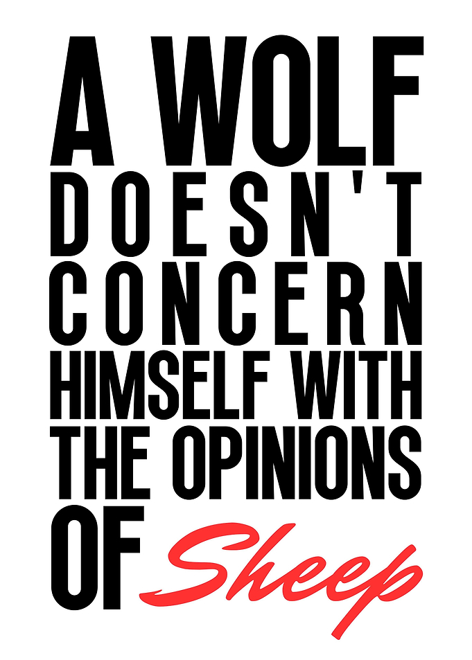 Wolf Motivation Quote