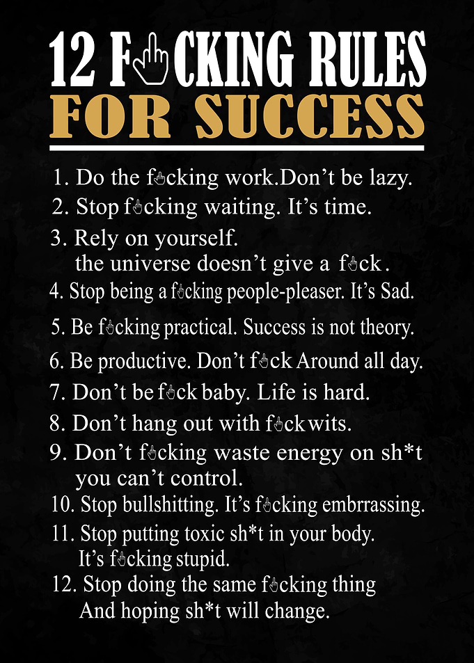 12 rules to success