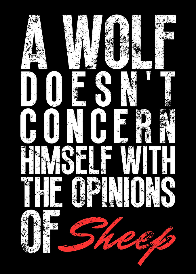 Wolf Motivation Quote