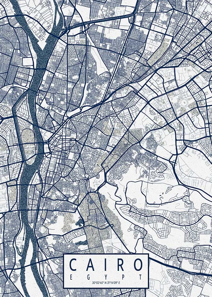 Cairo City Map Coastal