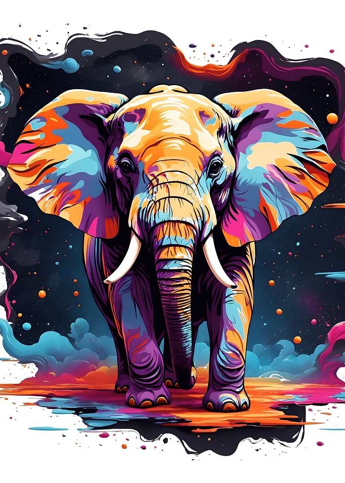 Watercolor Elephant