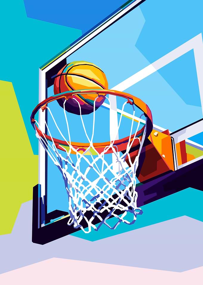 Basketball Hoop x Ball