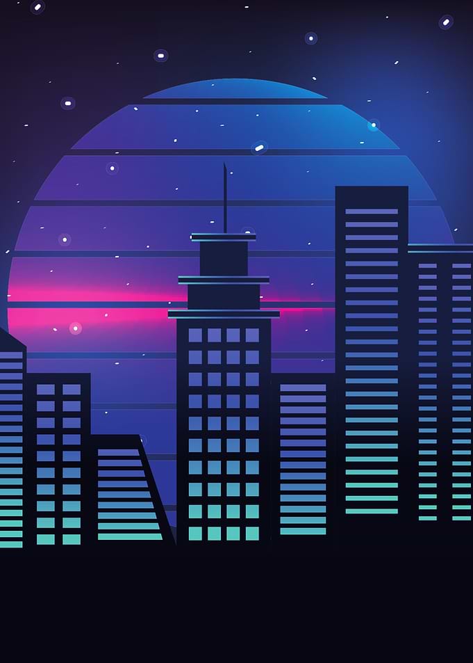 Retro 80s Art