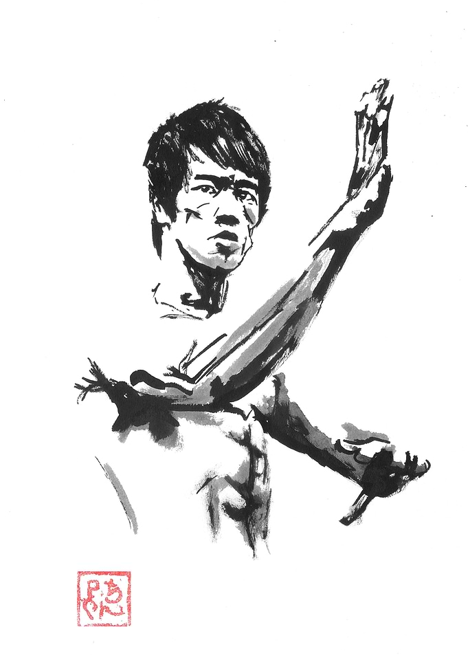 bruce lee in the light