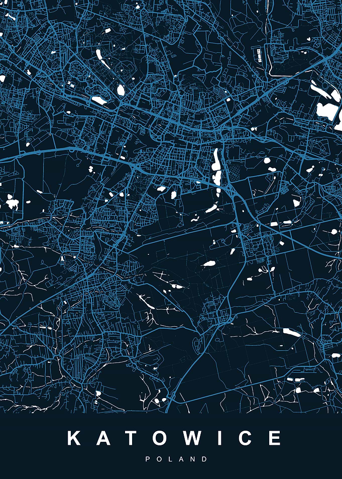 MAP KATOWICE POLAND