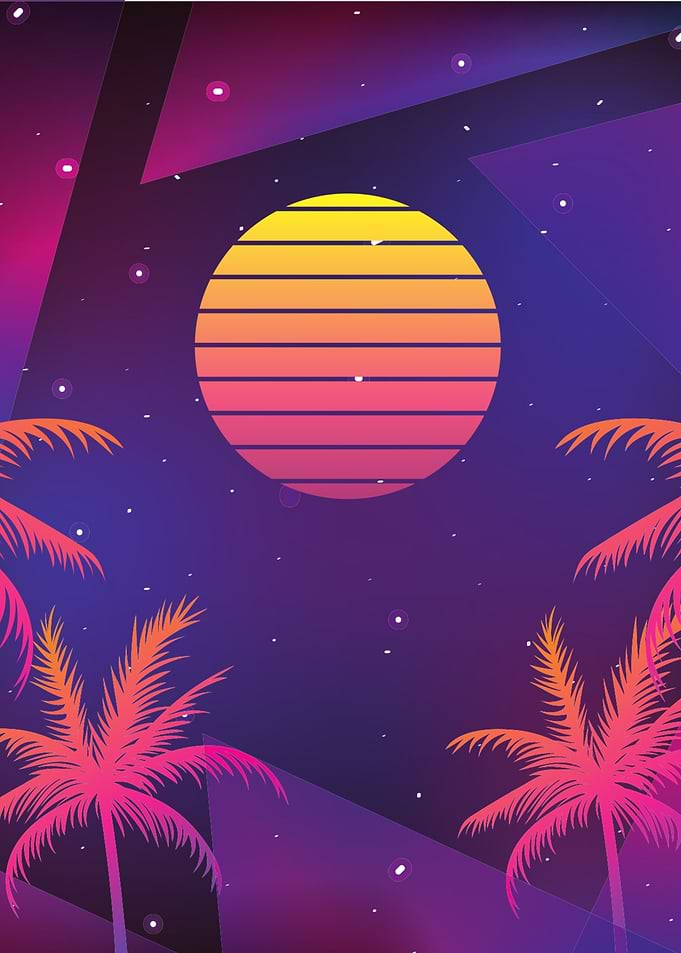Retro 80s Art