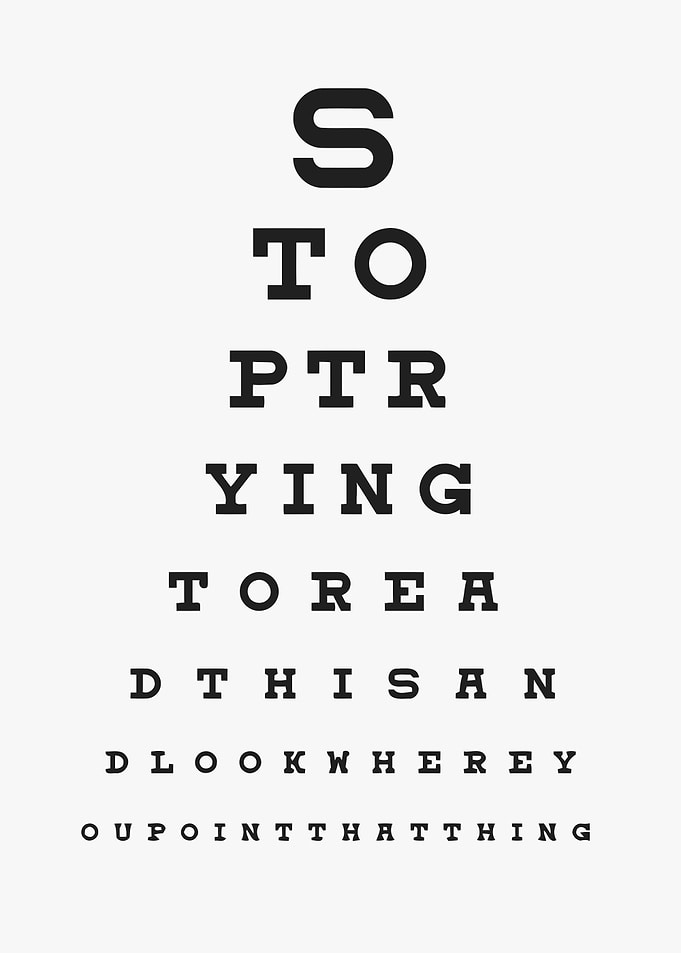 Bathroom Eye Test
