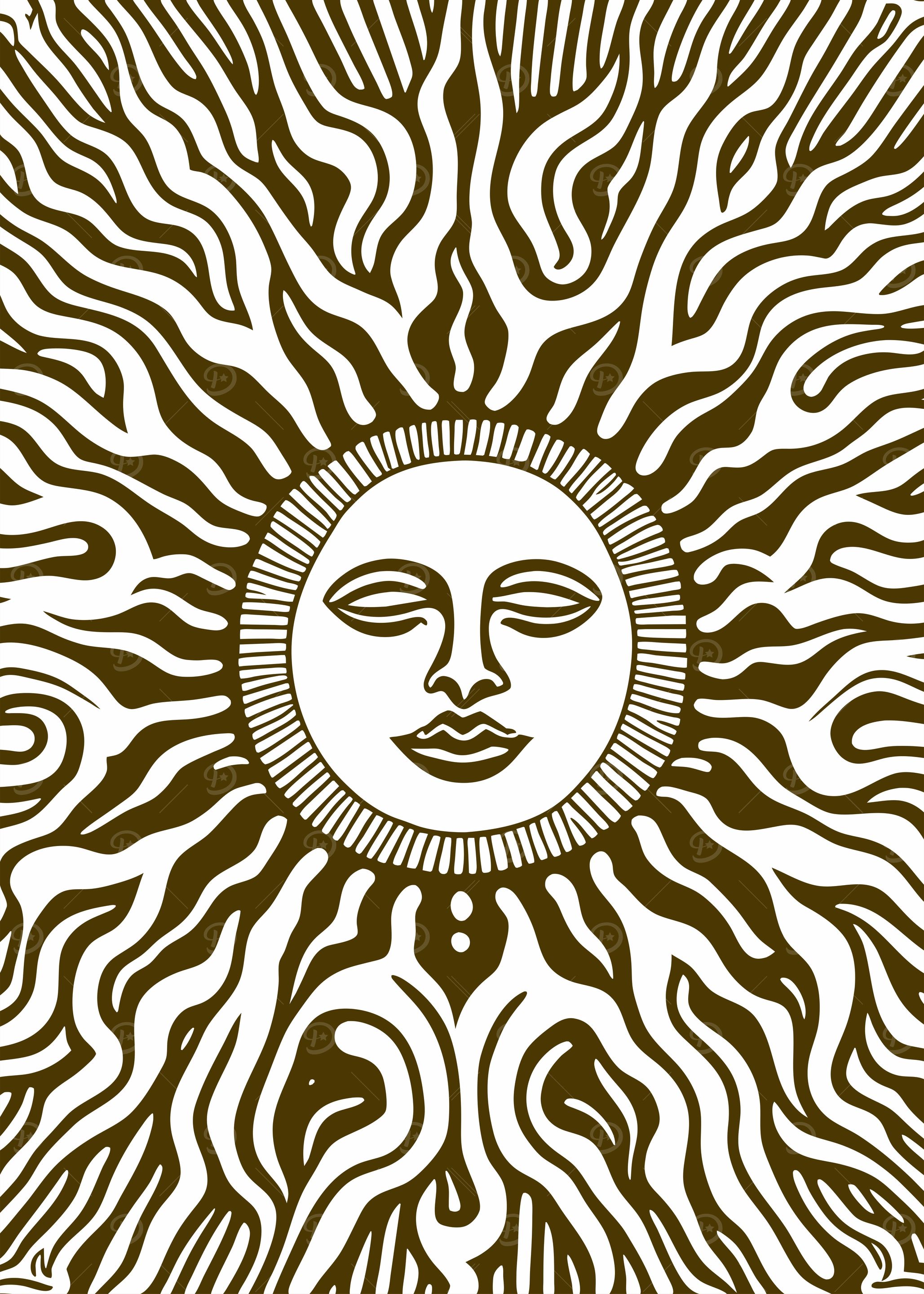 Vintage Style Sunburst