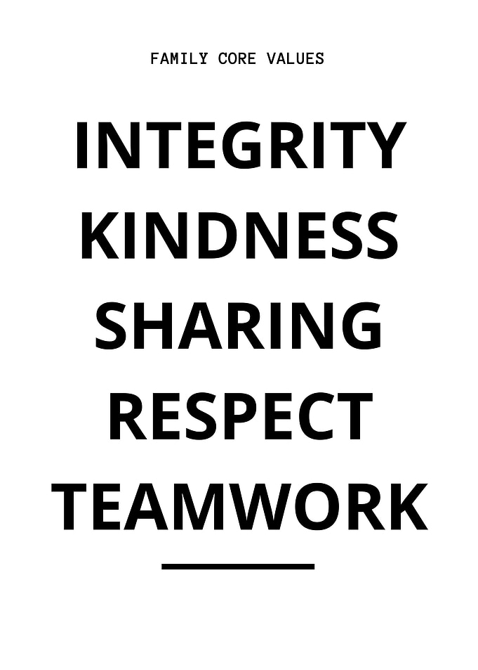 Family core values