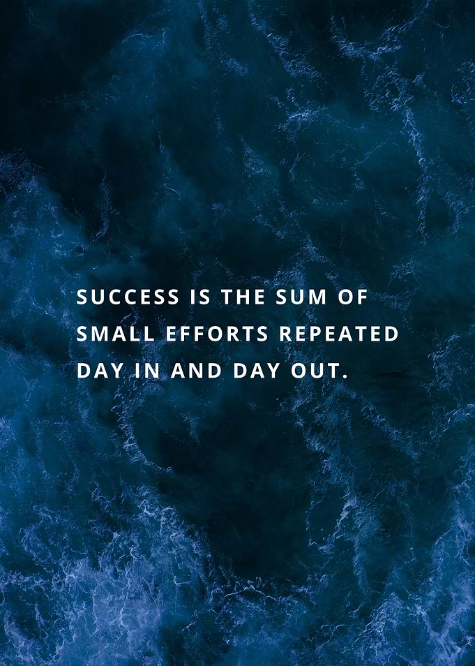 Success is the sum of