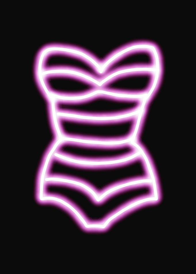Pink neon corset
