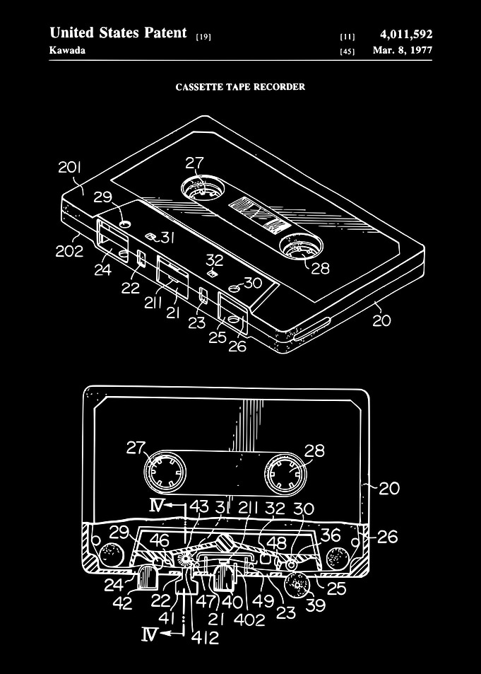 1977 CASSETTE TAPE RECORDE