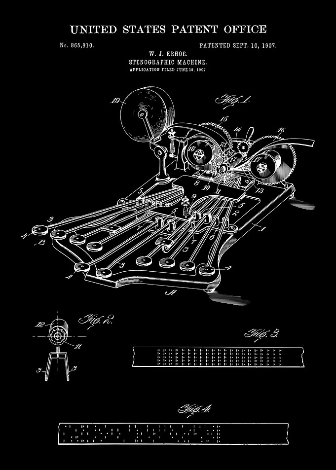 1907 Stenographic Machine