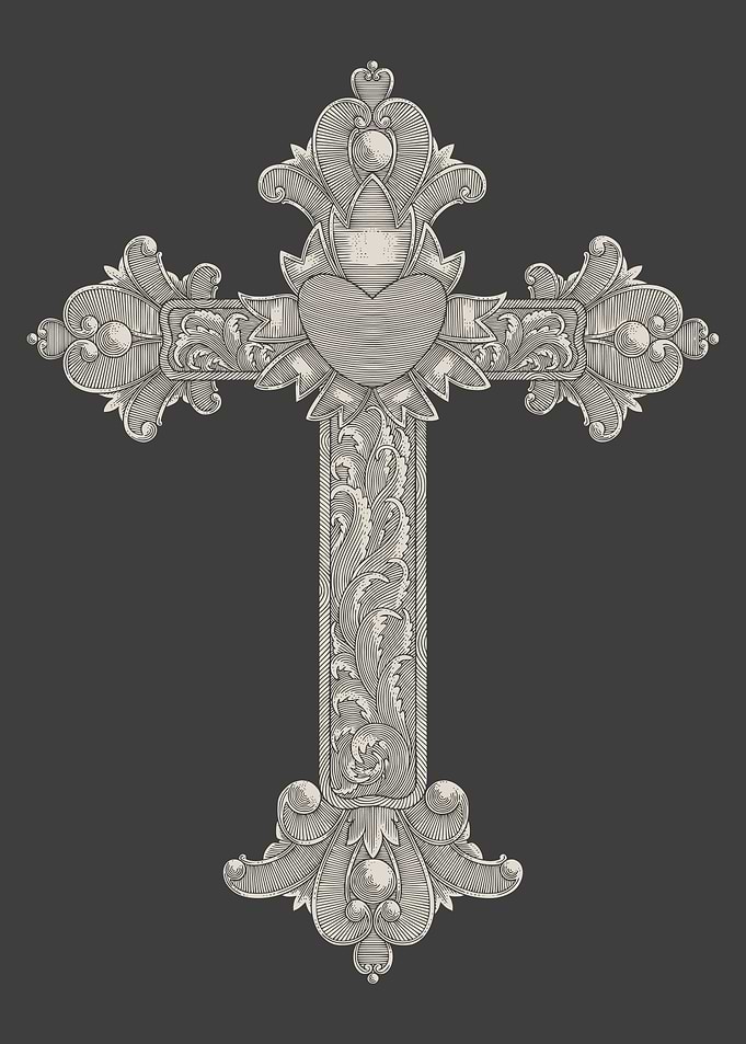 Christian wooden cross