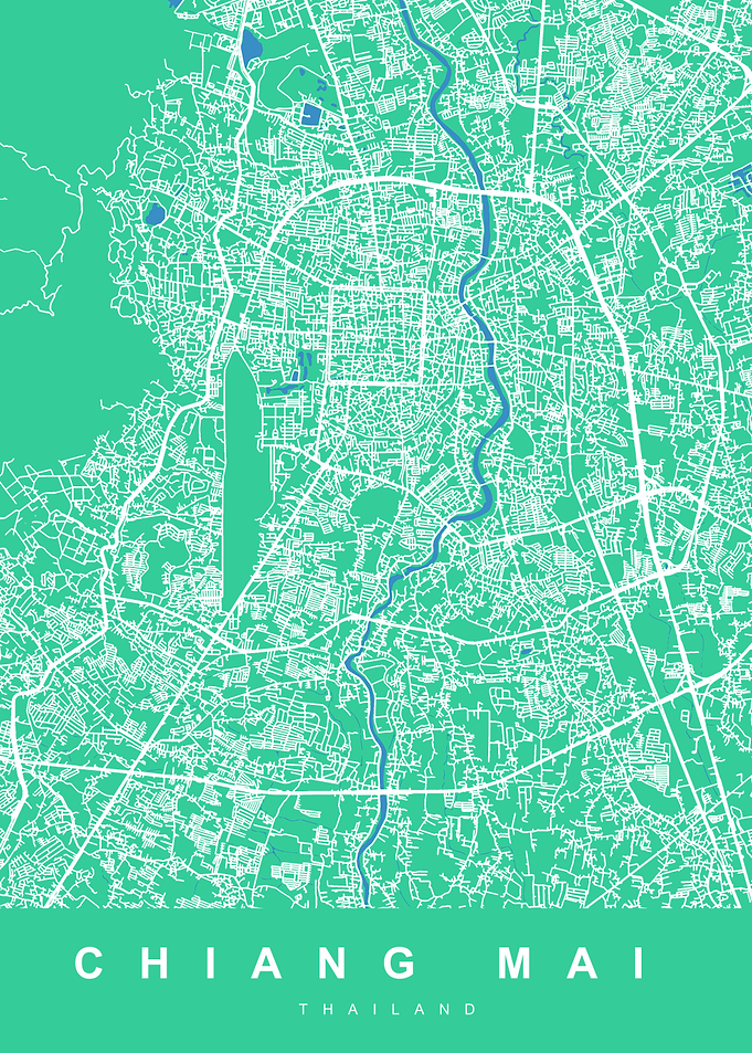 MAP CHIANG MAI THAILAND