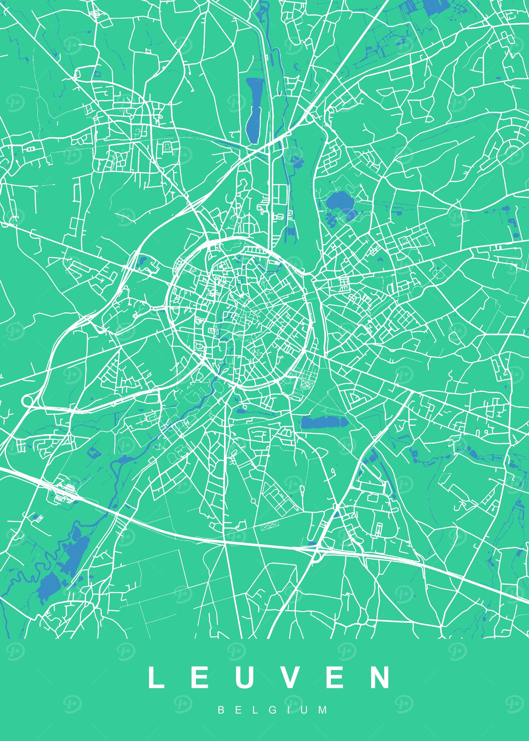 MAP LEUVEN BELGIUM