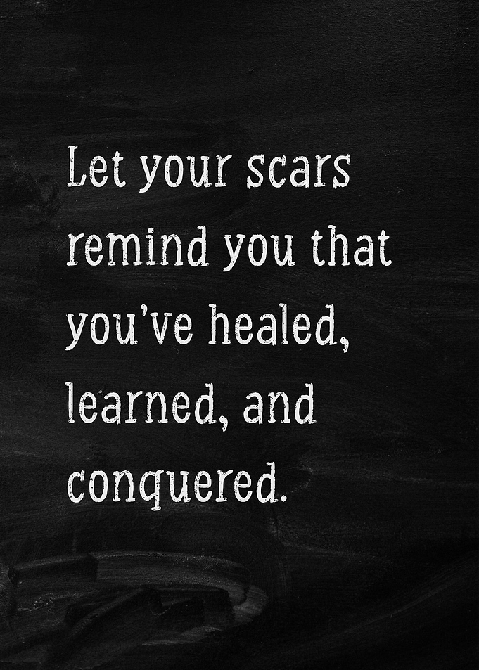 Heal Quote Chalk Art