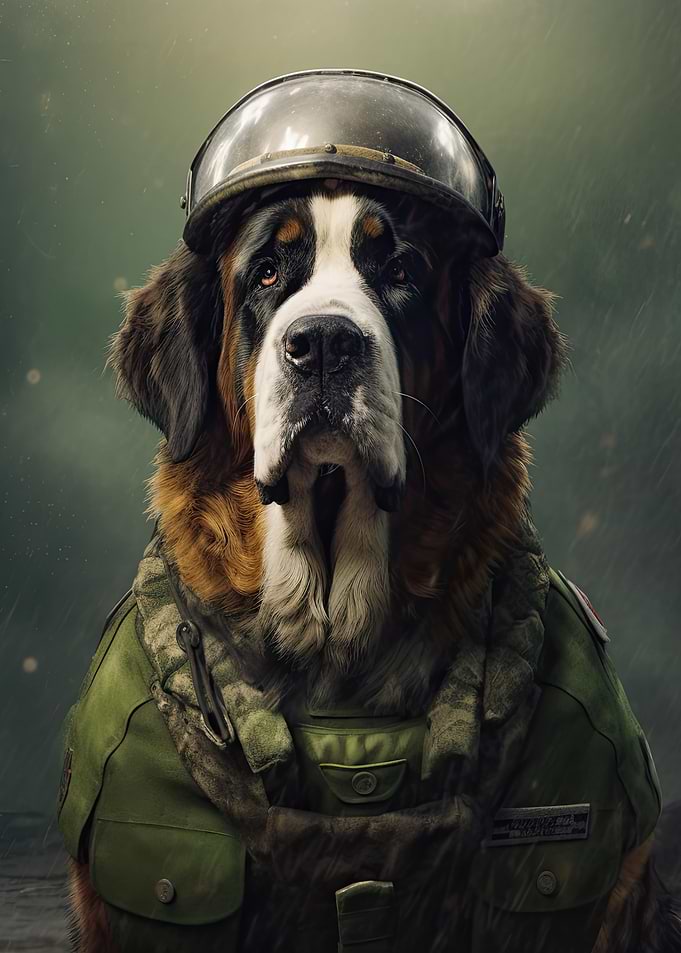 Saint Bernard Soldier