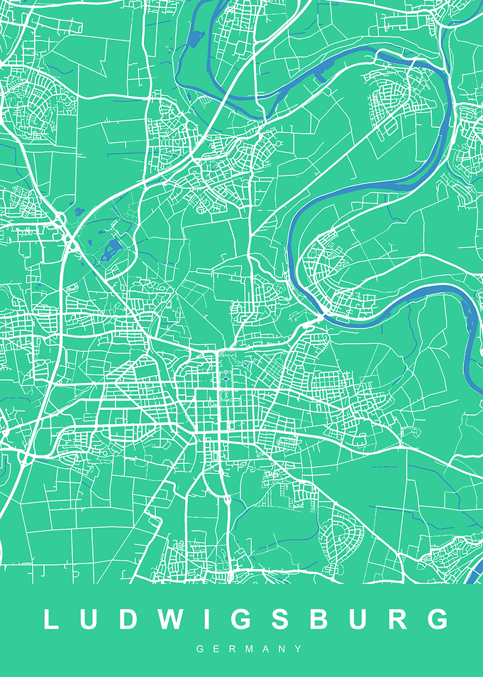 MAP LUDWIGSBURG GERMANY