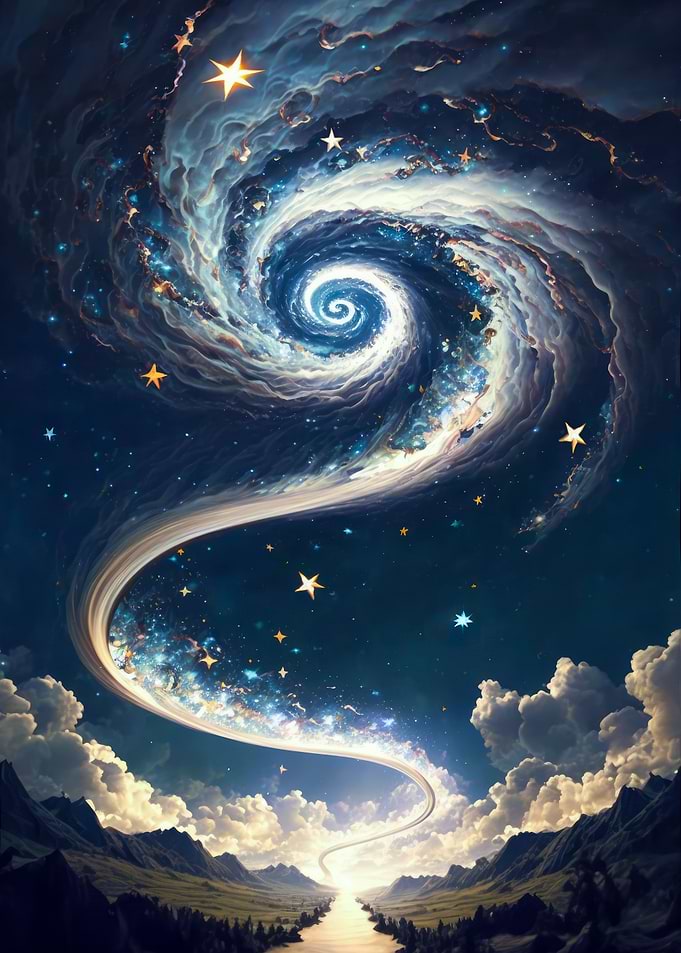 Fantasy universe valley