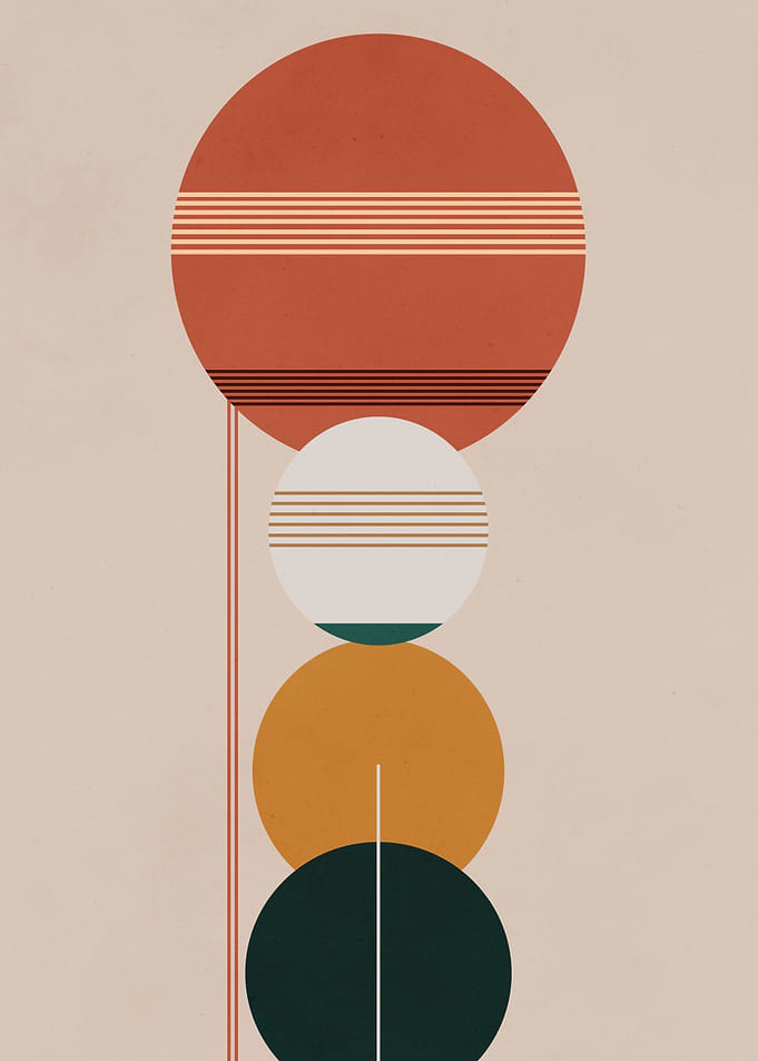 Circles In Sunset Palette