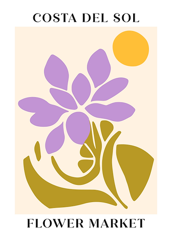 Costa Del Sol Flower Print