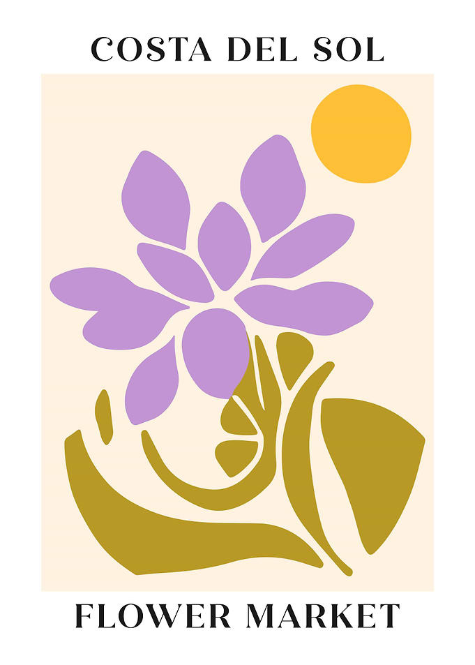 Costa Del Sol Flower Print