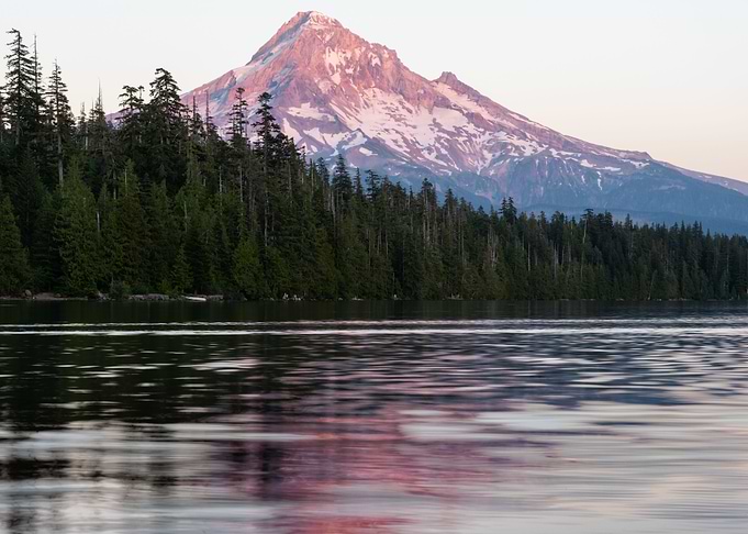 Mt Hood Lost Lake sunset